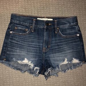 Abercrombie Blue Jean Distressed High Waisted